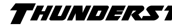 Thunderstrike font preview