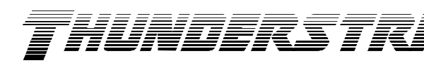 Thunderstrike font preview