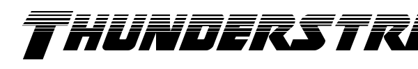 Thunderstrike font preview