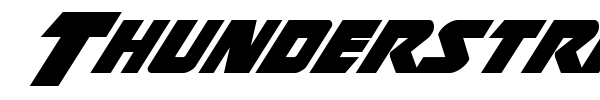 Thunderstrike font preview