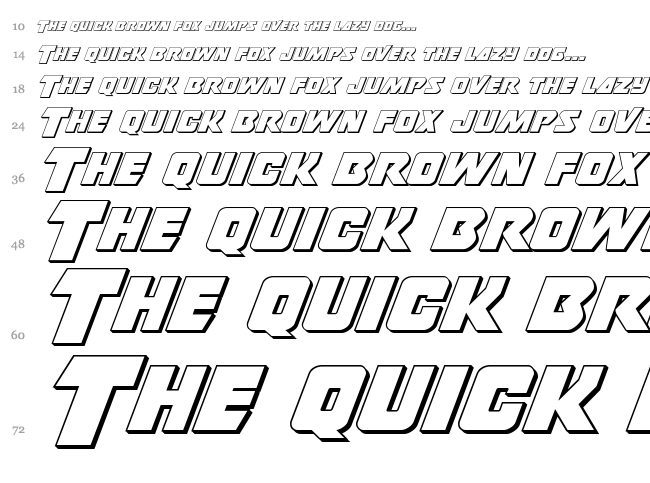 Thunderstrike font waterfall