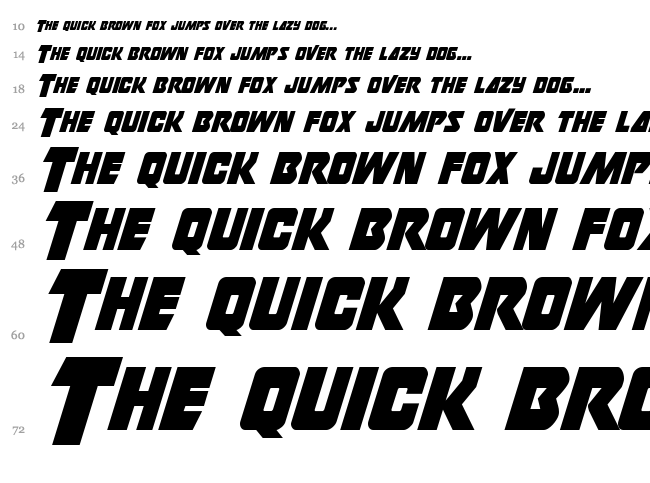 Thunderstrike font waterfall