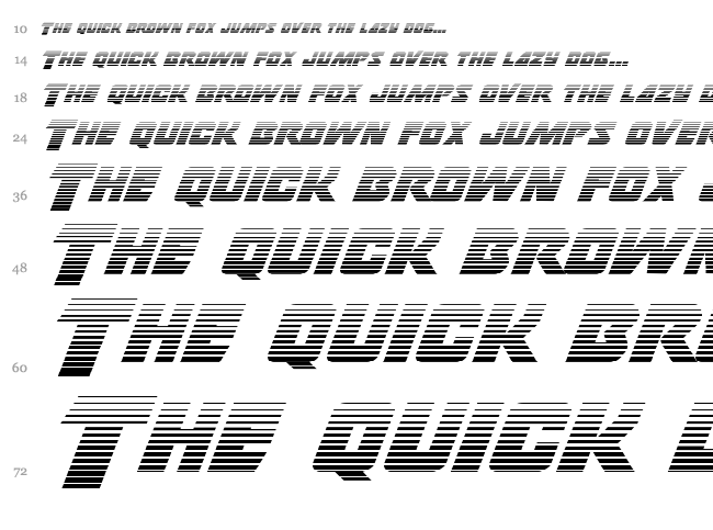 Thunderstrike font waterfall