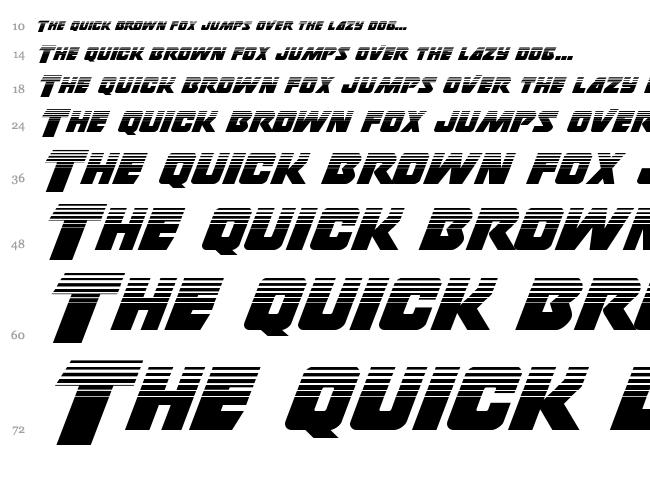 Thunderstrike font waterfall