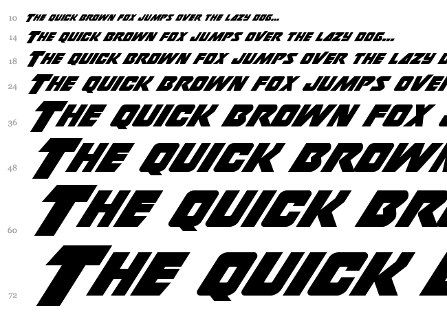 Thunderstrike font waterfall