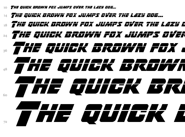 Thunderstrike font waterfall