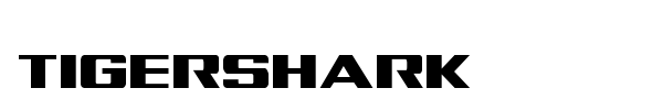 Tigershark font preview
