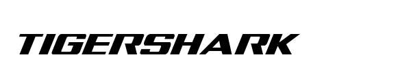 Tigershark font preview