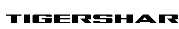 Tigershark font preview