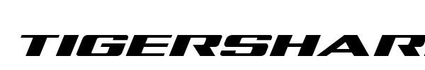 Tigershark font preview
