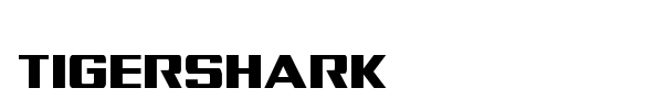 Tigershark font preview