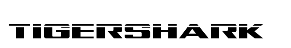 Tigershark font preview