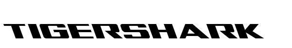 Tigershark font preview
