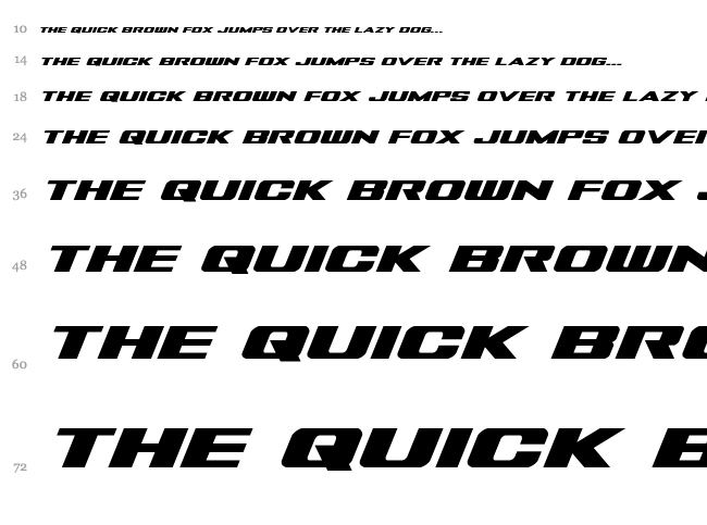 Tigershark font waterfall