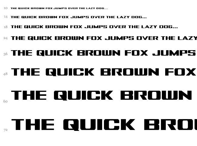Tigershark font waterfall