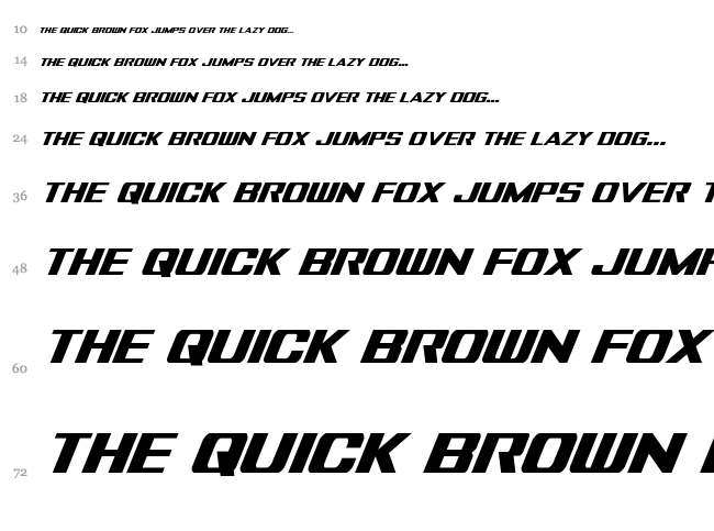 Tigershark font waterfall
