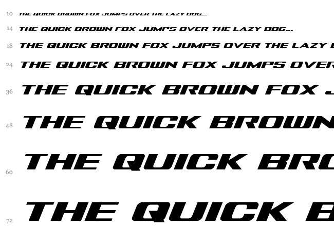 Tigershark font waterfall