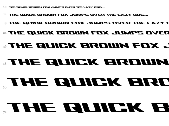Tigershark font waterfall