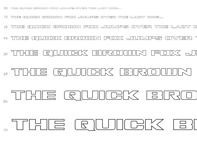 Tigershark font waterfall