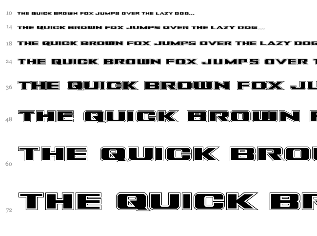 Tigershark font waterfall