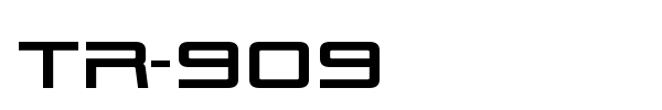 TR-909 font