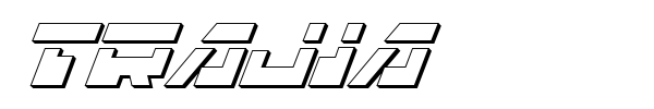 Trajia font preview