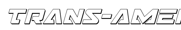 Trans-America font preview