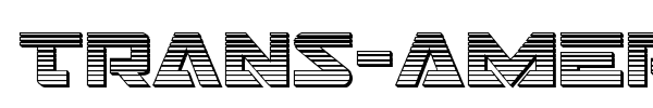 Trans-America font preview