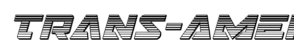 Trans-America font preview