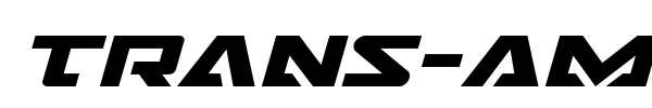 Trans-America font preview