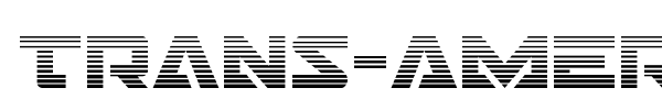 Trans-America font preview