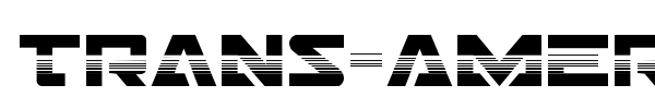 Trans-America font preview
