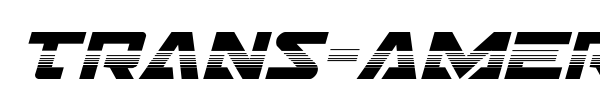 Trans-America font preview
