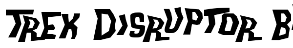 Trek Disruptor Blast font