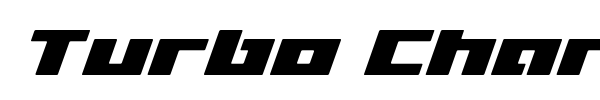 Turbo Charge font