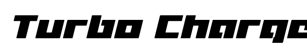 Turbo Charge font preview