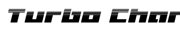 Turbo Charge font preview