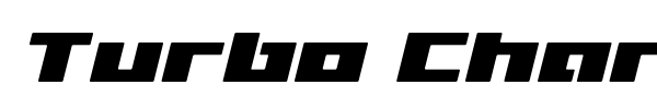 Turbo Charge font preview
