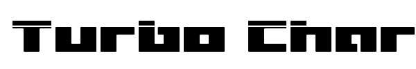 Turbo Charge font preview