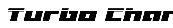 Turbo Charge font preview