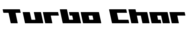 Turbo Charge font preview
