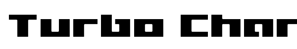 Turbo Charge font preview