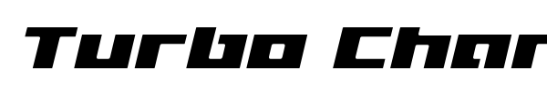 Turbo Charge font preview