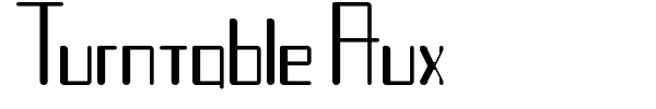Turntable Aux font