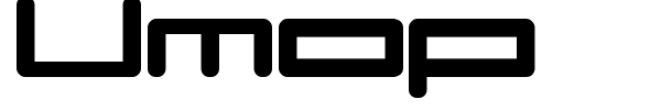 Umop font