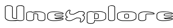 Unexplored Galaxies font