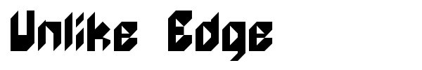 Unlike Edge font