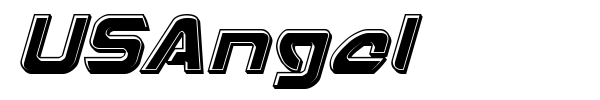 USAngel font preview