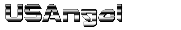 USAngel font preview
