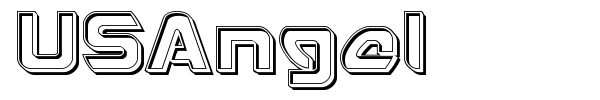 USAngel font preview